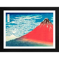 Poster cu Rama Hokusai - Red Fuji (30x40) - 1