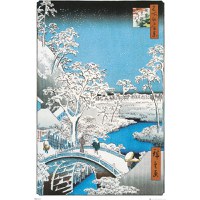 Poster Maxi Hiroshige - 91.5x61 - The Drum Bridge - 1