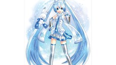 Poster Pergament Hatsune Miku - Snow Miku 50 x 70 cm