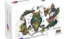 Puzzle din Lemn Multicolorat - Bufnita, 137 piese