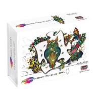 Puzzle din Lemn Multicolorat - Bufnita, 137 piese - 1