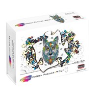 Puzzle din Lemn Multicolorat - Lup, 180 piese - 1