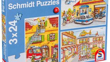 Puzzle LIN2151 - 3x24, Fire Brigade and Police