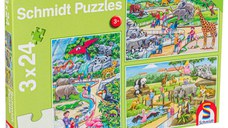 Puzzle LIN2182 - 3x24, A Day at the Zoo