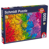 Puzzle LIN9936 - 1500, Colorful Leaves - 1