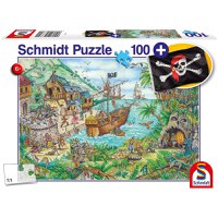 Puzzle PUZ100 Pirate Cove + Steag Pirat - 1