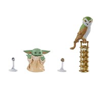 Set 2 Figurine Articulate Star Wars Vintage 3-3/4in Mando Ashoka & Grogu - 2