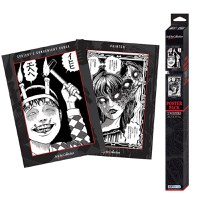 Set 2 Postere Chibi Junji Ito - Souichi and Tomie (52x38) - 1