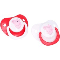 Set 2 Suzete Ortodontice din Silicon pentru Bebelusi 0-6 Luni cu Capac Peppa Pig Little One - 2
