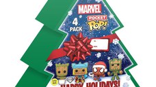 Set 4 Figurine Pocket POP Marvel - Tree Holiday Box