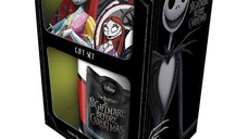 Set Cadou Cana, Coaster si Breloc Nightmare Before Christmas (Jack & Sally)