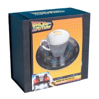 Set Ceasca si Farfurie Mirror Back to the Future - DeLorean - 2