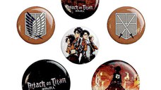 Set Insigne Attack On Titan - Characters