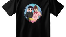 Tricou Dan Da Dan - Black - Momo & Okarun - L