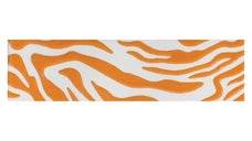Brau ceramic decorativ Crocodile Orange 6.5 x 25 pentru baie si bucatarie