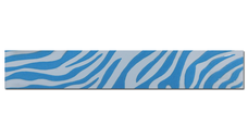 Brau decorativ ceramica Crocodile Blue 6.5 x 25 pentru baie si bucatarie
