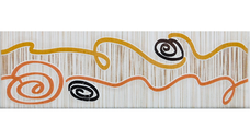 Brau decorativ ceramica Lena Spiral Beige 8 x 25 pentru baie si bucatarie