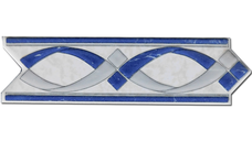 Brau decorativ faianta baie / bucatarie 785 Azul  6 x 20