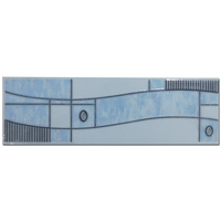 Brau decorativ faianta baie / bucatarie Aras Blue  8 x 25 - 1