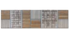 Brau decorativ faianta baie / bucatarie Bambu Beige  8 x 25