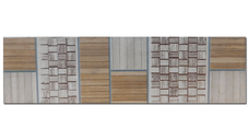 Brau decorativ faianta baie / bucatarie Bambu Beige  8 x 25