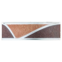 Brau decorativ faianta baie / bucatarie Pella Brown  8 x 25 - 1
