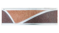 Brau decorativ faianta baie / bucatarie Pella Brown  8 x 25