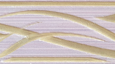 Brau decorativ faianta baie / bucatarie Sorely Lila  7 x 40