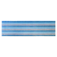 Brau decorativ faianta baie / bucatarie Textline Blue  7 x 25 - 1