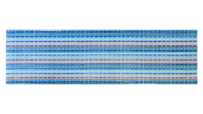 Brau decorativ faianta baie / bucatarie Textline Blue  7 x 25