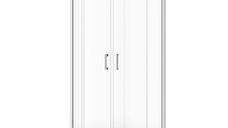 Cabina de dus simpla Cersanit Basic S158-003  semirotunda  80 x 80 x 185 cm