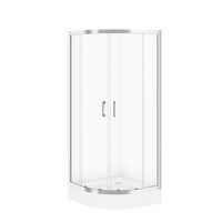 Cabina de dus simpla Cersanit Basic S158-003  semirotunda  80 x 80 x 185 cm - 1