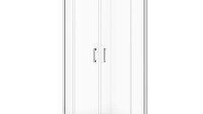 Cabina de dus simpla Cersanit Basic S158-003  semirotunda  80 x 80 x 185 cm