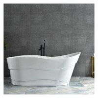 Cada baie freestanding Bella WB-6065  acril  170 x 77 x 72 cm  alb - 2