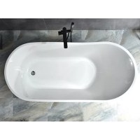 Cada baie freestanding Bella WB-6065  acril  170 x 77 x 72 cm  alb - 3