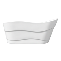 Cada baie freestanding Bella WB-6065  acril  170 x 77 x 72 cm  alb - 1