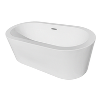 Cada baie freestanding Bella WB-814  acril  150 x 80 x 58 cm  alb - 1