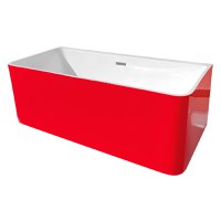Cada baie freestanding Bella WB-834  acril  170 x 75 x 58 cm  rosu - 1