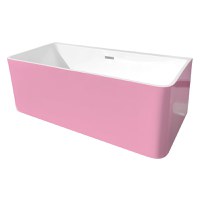 Cada baie freestanding Bella WB-834  acril  170 x 75 x 58 cm  roz - 1