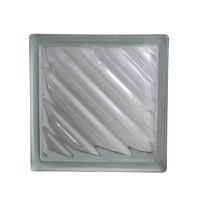 Caramida sticla transparenta Diagonal Wave - 1