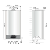 Centrala termica murala Clas One Ariston 35 KW  cu Wi-Fi si kit evacuare inclus - 5