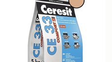 Chit de rosturi gresie si faianta Ceresit CE 33 Caramel 5 Kg