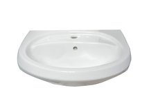 Chiuveta de baie Repose cu piedestal, ceramica alba, 55 cm