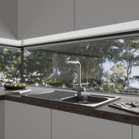 Chiuveta pentru blat  DE 102 Leinen  760 x 435 x 0 5  dreapta - 2