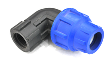 Cot compresiune PEHD  filet interior  40 mm x 1 1/4  90 grade