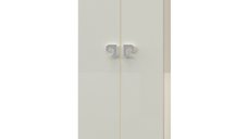 Dulap de baie dublu Pierre Cardin Venus alb-argintiu 70x150 cm