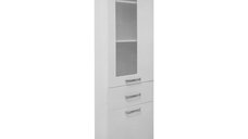 Dulap soldat baie Venus alb 40x190 cm din MDF