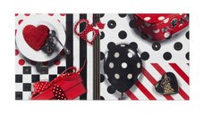 Faianta decorativa Charlotte Red Heart, 1.25 x 50 cm