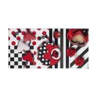 Faianta decorativa Charlotte Red Ladybug 2  25 x 50 - 1