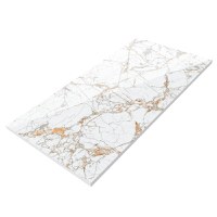 Gresie exterior / interior portelanata Fiesta White  59 5 x 119 5 cm  lucioasa  rectificata  tip marmura - 5